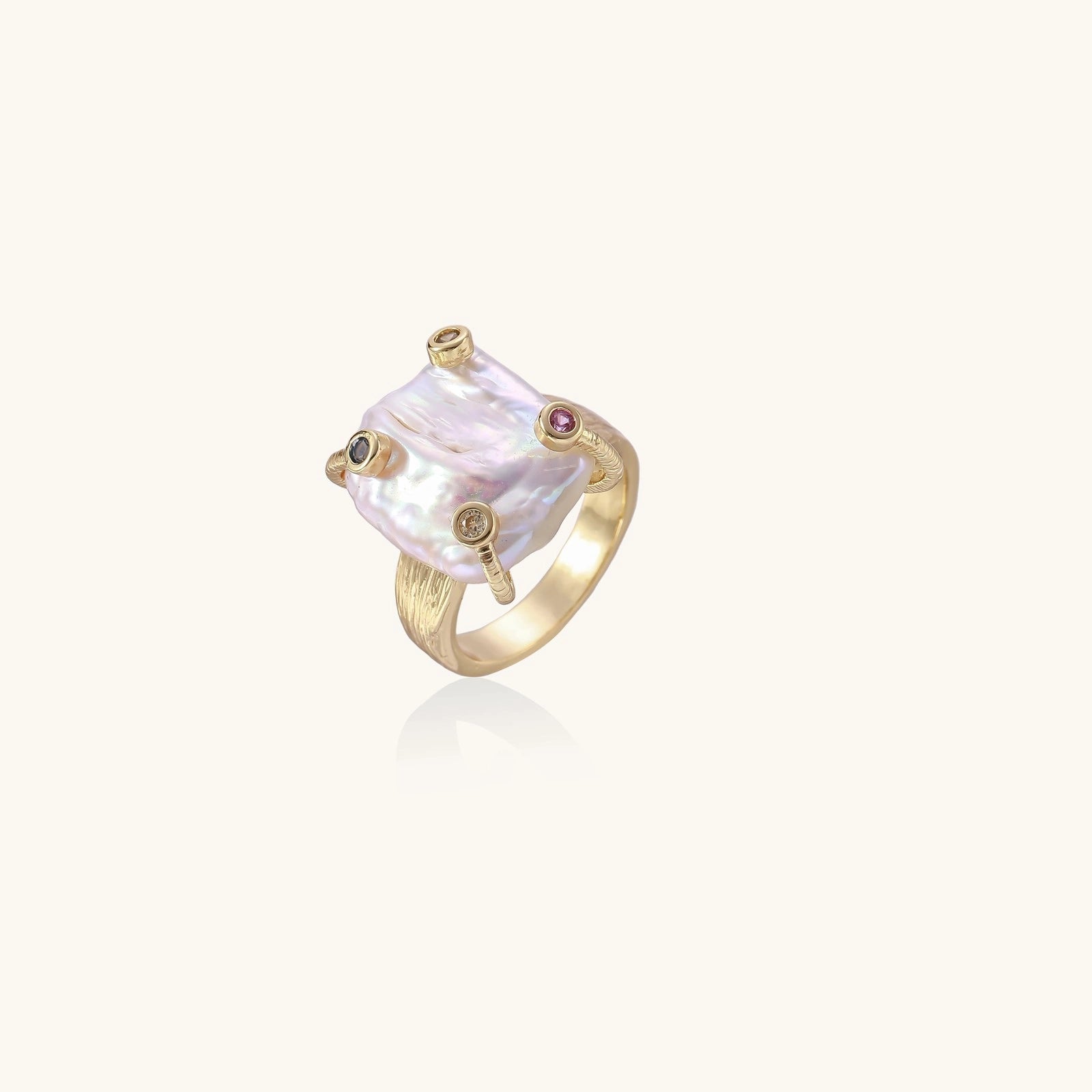 Baroque Pearl Statement Ring