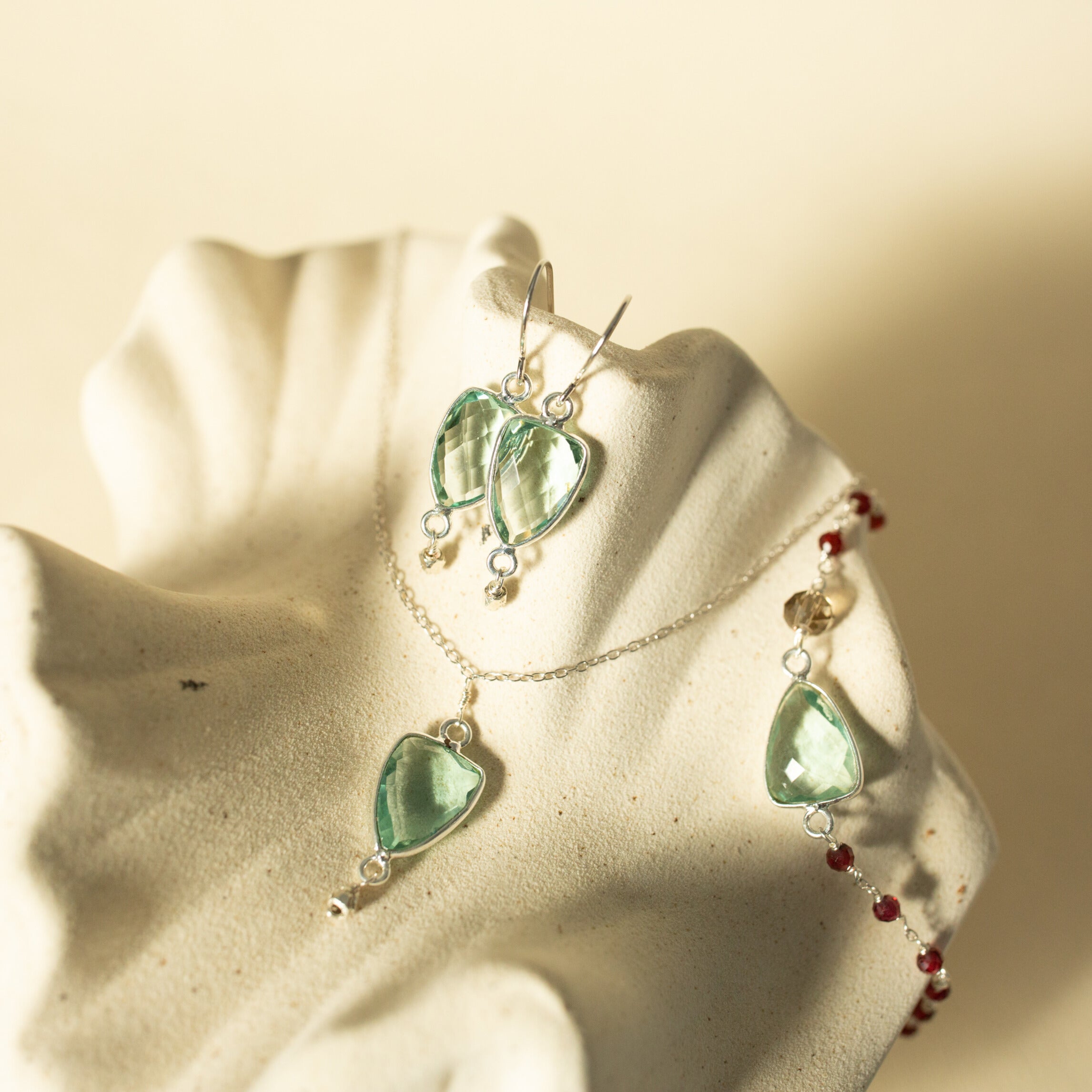 Green Amethyst Gold Isla Bracelet