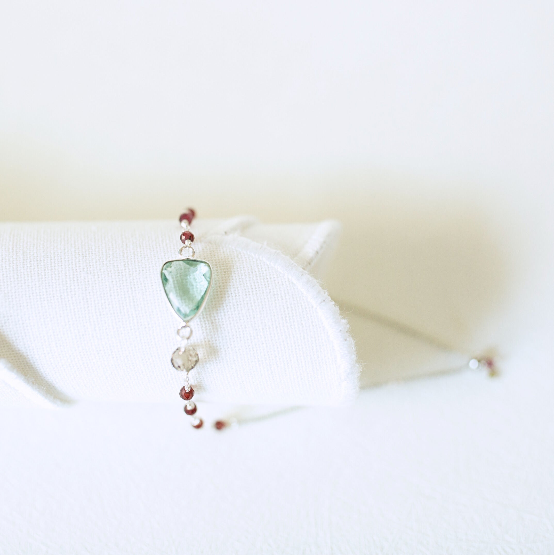 Green Amethyst Gold Isla Bracelet